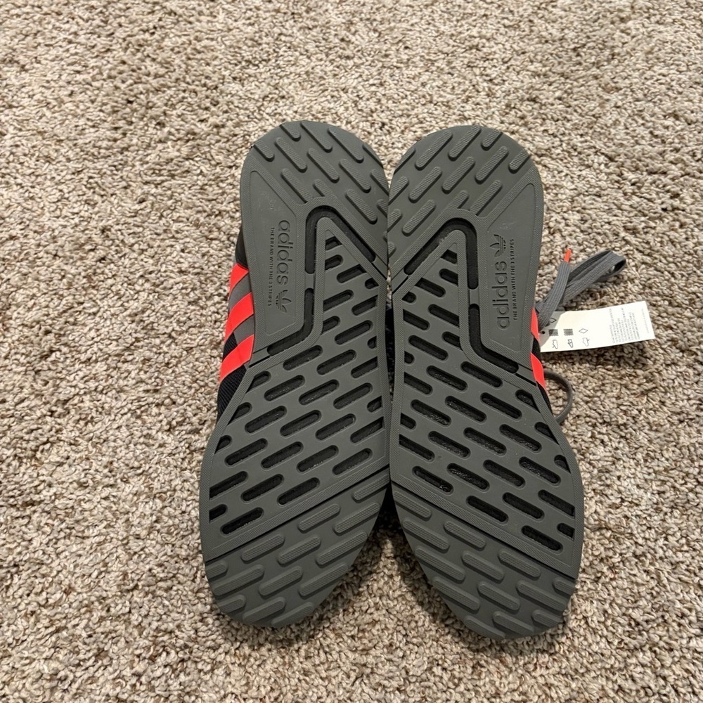 Adidas Black and Red Athletic Shoes - Picture 4 of 4
